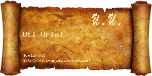 Uti Uriel névjegykártya